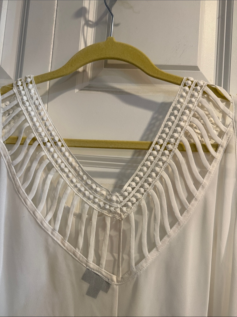 torrid White Crochet-Trim Sleeveless Tank Top - Picture 5 of 5